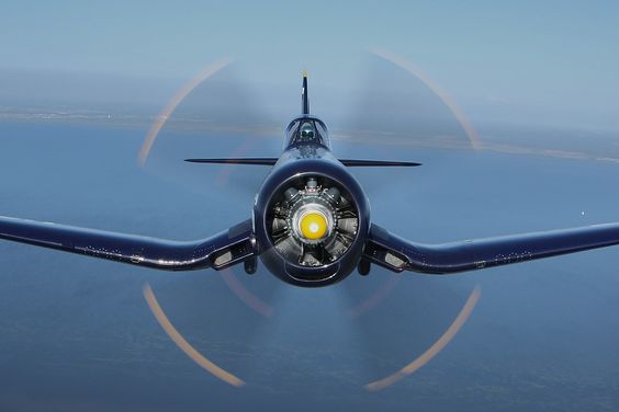 F4U Corsair. Not something you want to see in your rearview mirror