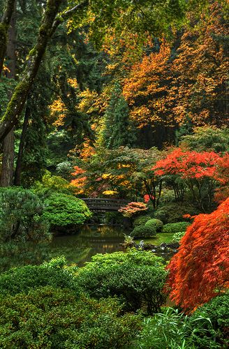 Far Eastern tranquility in the middle of the big city - Japanese gardens, Portland, Oregon