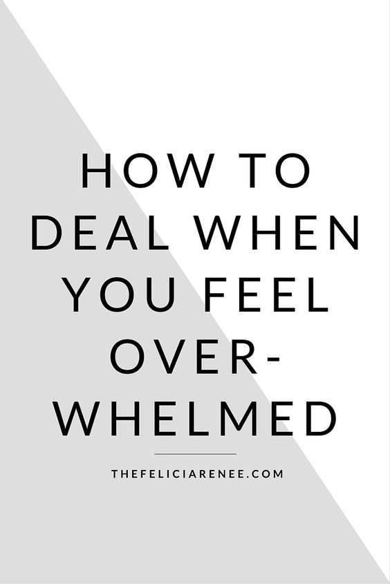 @Felicia | Simple Living Blogger -- Here are three great ways to help you when you are feeling overwhelmed. Every person deals with feeling overwhelmed at times, but you have to take action!