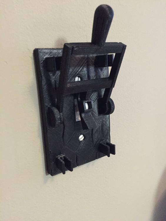 Frankenstein style light switch plate