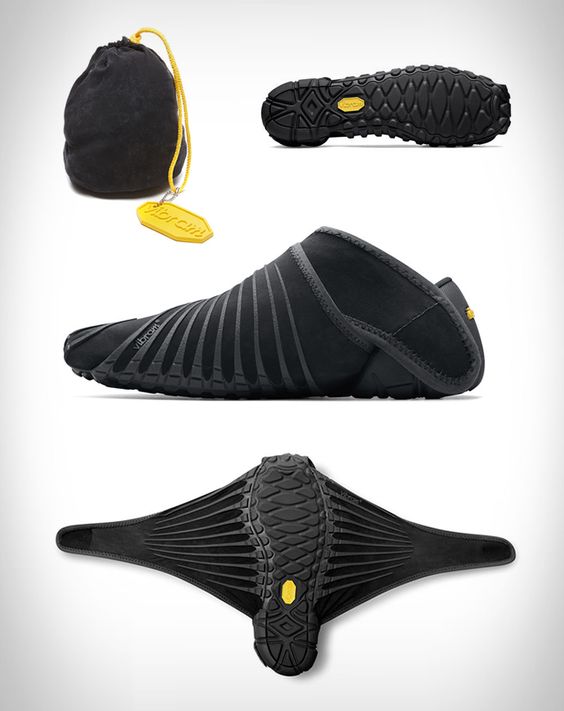 Furoshiki is the only sole on the market that wraps around the entire foot. Because the upper is constructed with stretch fabric, it will anatomically fit nicely on any foot type and the hook and loop closure system allows for a quick, easy fit. Powered by a revolutionary Vibram soling technolog