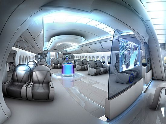 future private jets and airplanes - interior