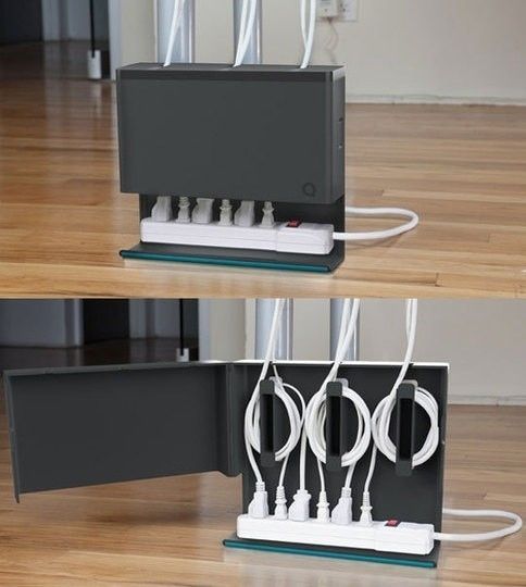 Get a cable organizer. | 52 Totally Feasible Ways To Organize Your Entire Home