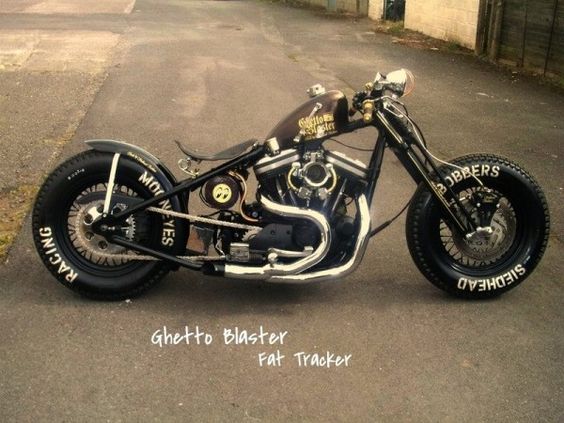 Ghetto Blaster bike - Sledhead Bobbers custom built evo sportsters