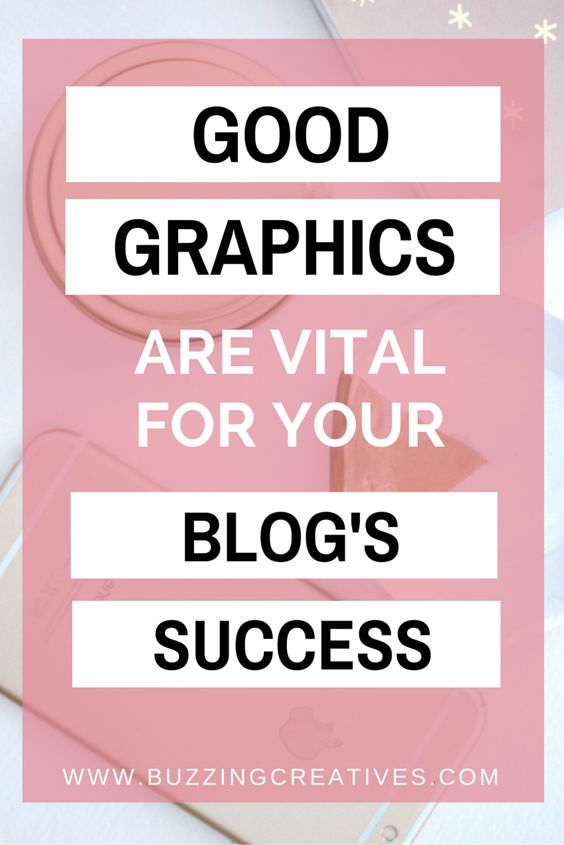 GOOD graphics are vital for blog's success