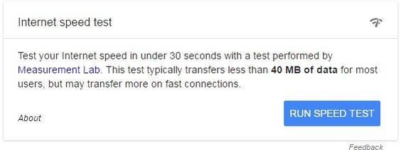 Google Search Could Soon Let You Test Your Internet Speed