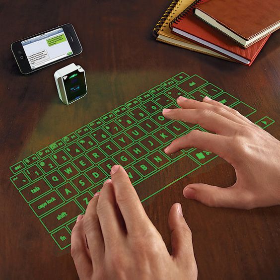 GREEN! This Virtual Keyboard | 18 Gadget Gift Ideas From The Depths Of The Internet