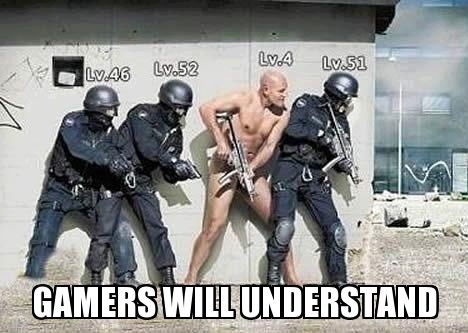 HAH, the noobs a level 4 so he doesn't have any armor. Lol.