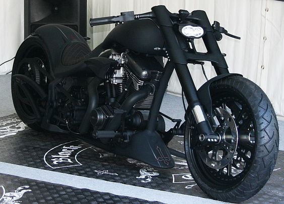 Harley-Davidson Custom chopper matt black