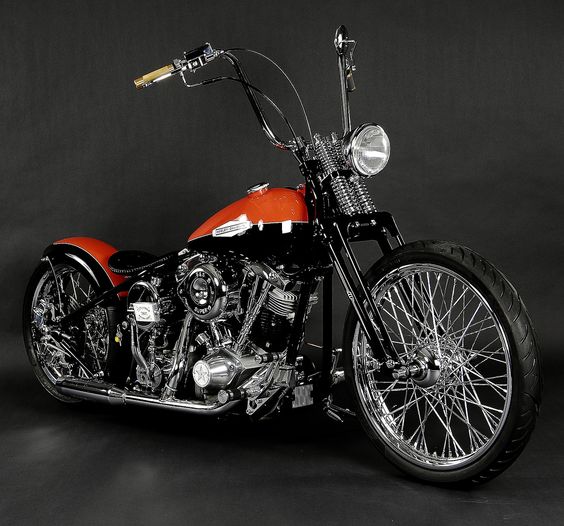 Harley Davidson Custom Choppers | Two Tone Harley Davidson, bike, chopper, harley davidson, motorcycles