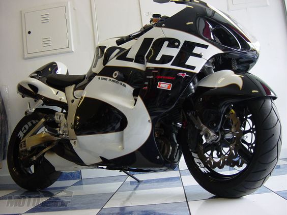 Hayabusa police bike. If only. C'mon DOC - new perimeter vehicles?