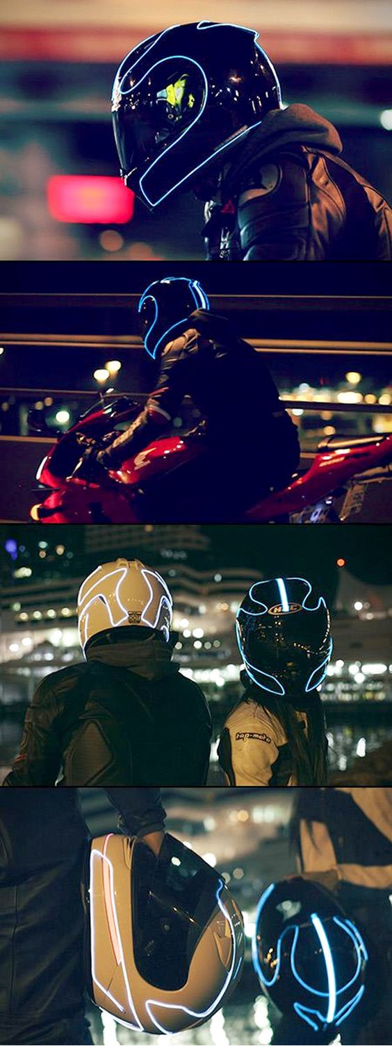 Helmet Lights – How to light up your helmet like Tron