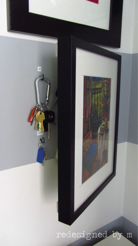 Hidden Key Storage | Redesigned By M- need to add this to my command center or in the entryway!