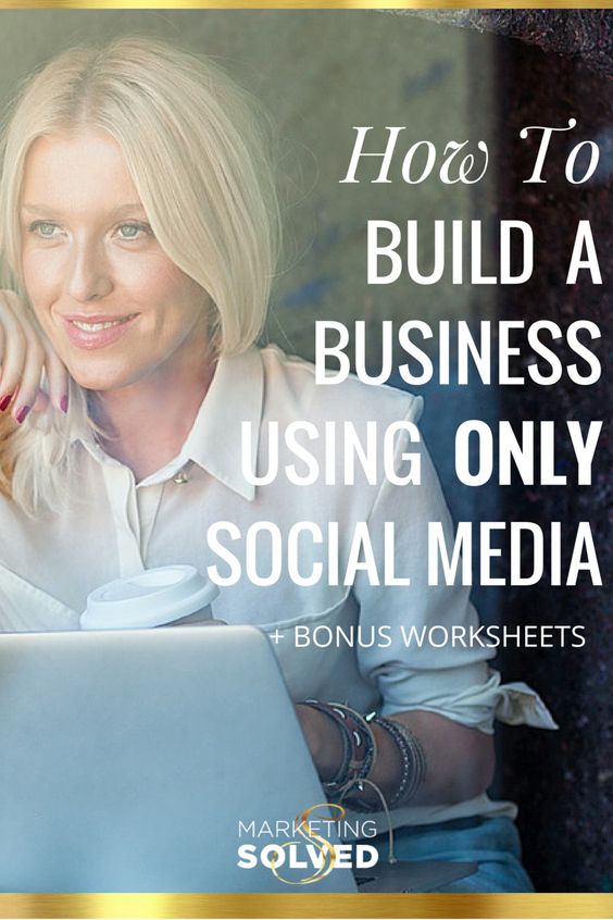 How to build a business using only social media - awesome tips to creating a business with no website needed.