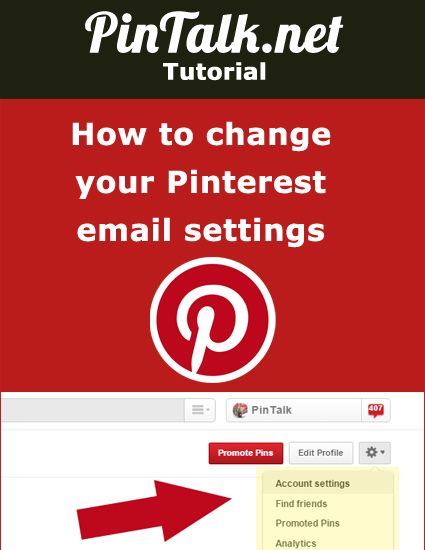How to change your Pinterest email settings. An email address is required for all Pinterest accounts. Making sure your email address is up-to-date will ensure that your account is not compromised and that you will continue to receive notifications and Pinterest account updates.#pinterest