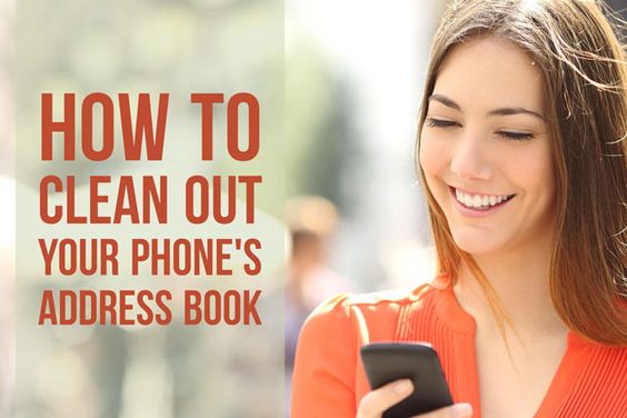 How to clean up your phone's address book