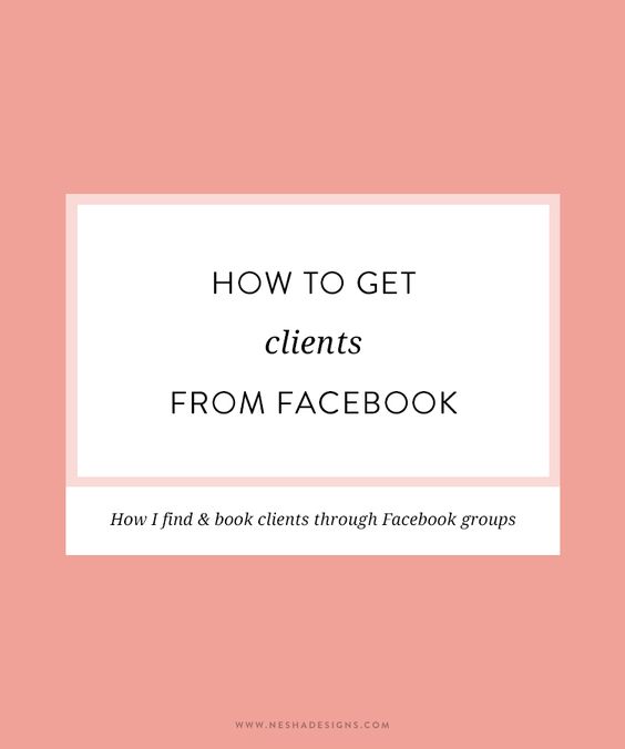 How to get clients from facebook groups | Need to book more clients? Getting clients from facebook groups and other social media websites seems hard but it isn't- honest! Click through to see how I find and book clients through Facebook groups.