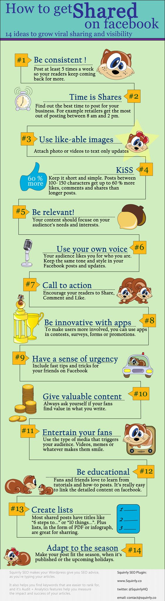 How To Get Shared On Facebook - 16 Ideas To Grow Viral Sharing And Visibility #infographic