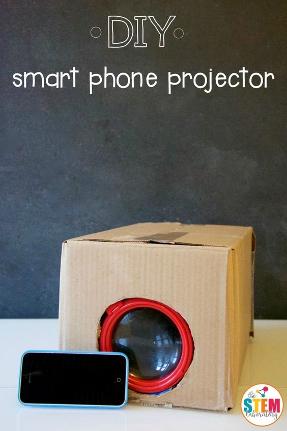 How to make a DIY smart phone projector! Awesome STEM activity for kids.
