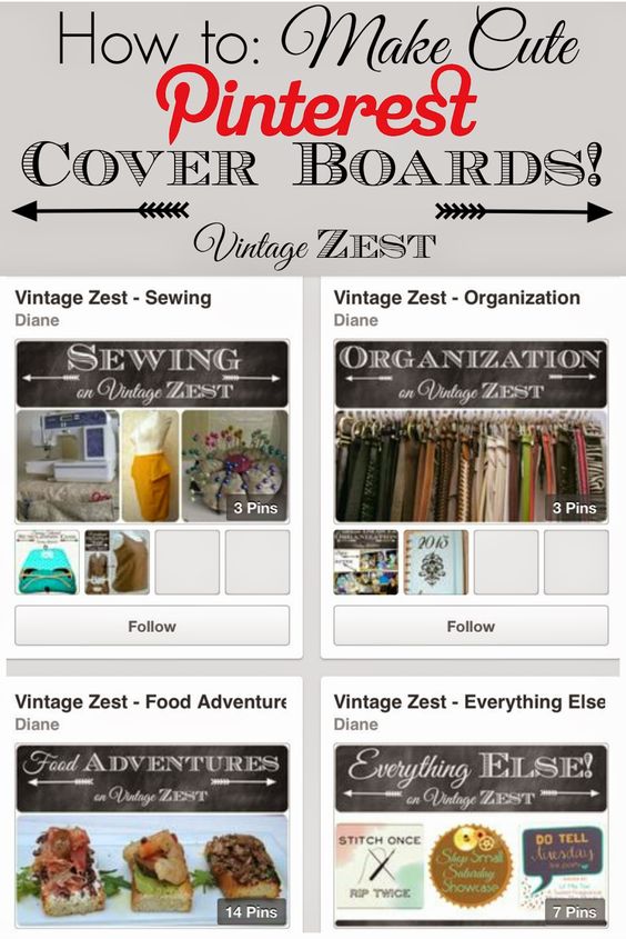 How to: Make Cute Pinterest Cover Boards!