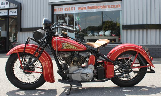 If I were to ride, it'd only be an  1937 Indian Motorcycle.