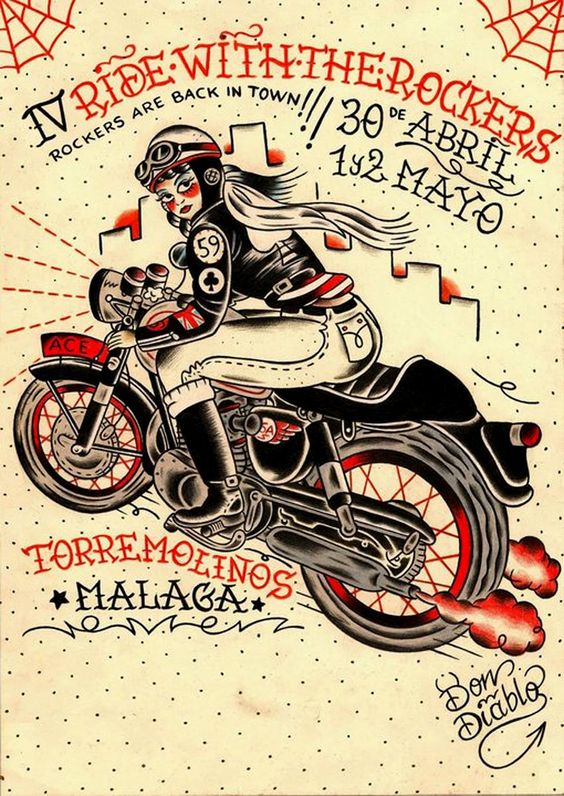 #illustration #caferacer #motorcycles #motos |