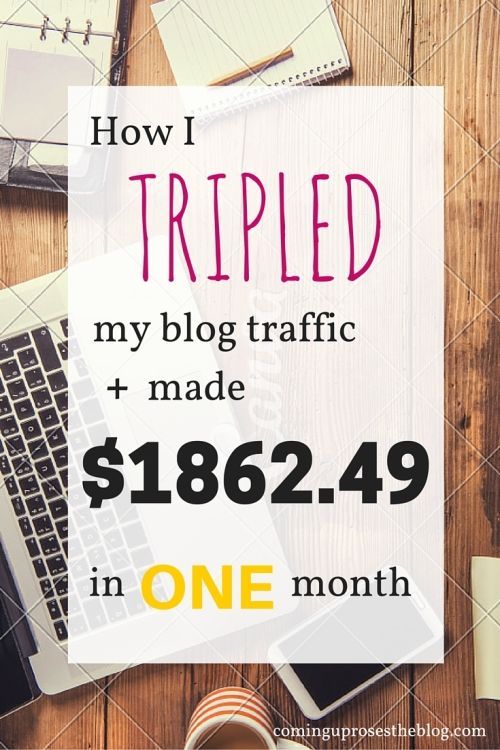 Income Report September - how I tripled my blog traffic and made $ in one month