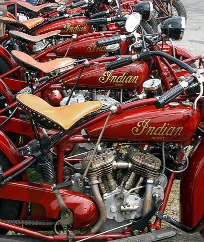 Indian motorcycles.