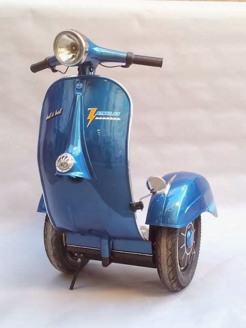 INSTANT COOL ... Vespa Segway (and you can buy one - search 'Awesome Vespa Segway for sale'