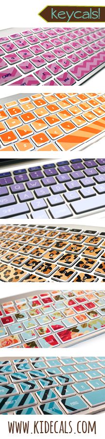 Introducing KEYCALS! Super fun and fancy keyboard stickers to make your computer look awesome.