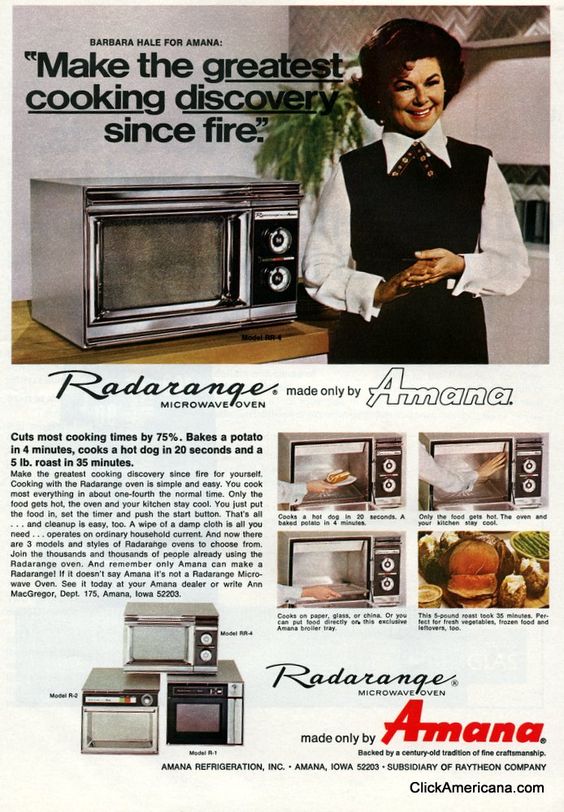 Introducing the microwave oven (1971)