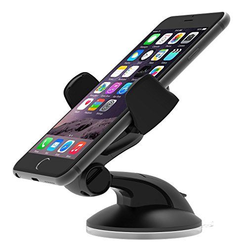 iOttie Easy Flex 3 Car Mount Holder for iPhone 6s 5s 5c, Samsung Galaxy S6 Edge Plus S6 S5 S4 - Retail Packaging - Black