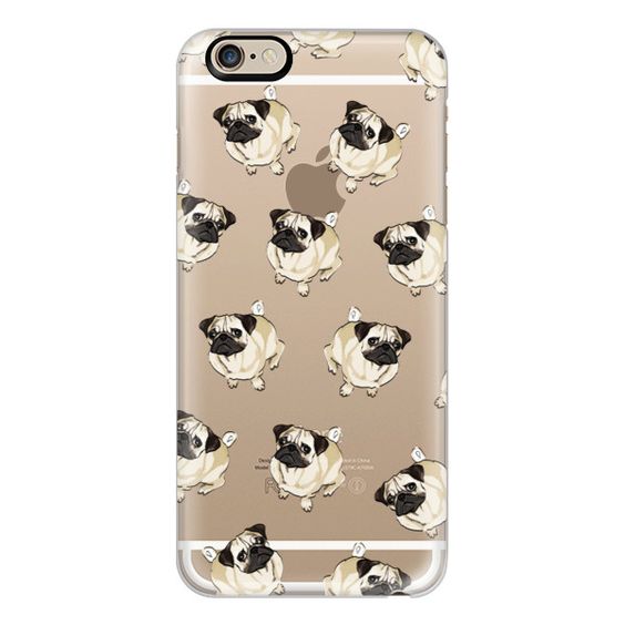 iPhone 6 Plus/6/5/5s/5c Case - PUG PATTERN ( UYU) ❤ liked on Polyvore featuring accessories, tech accessories, iphone case, iphone cases, vista print iphone case, iphone cover case and apple iphone cases