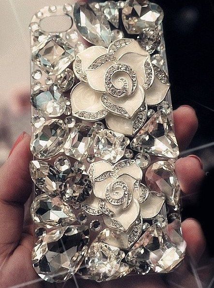 IPhone Case Bling Luxurious Gem Diamond Case For iPhone 4 Case iPhone 4S Case. If someone got this for me, I would love them forever.