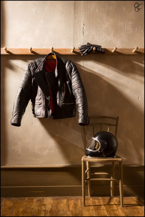 jacket, helmet and gloves #motorcycle #motorbike