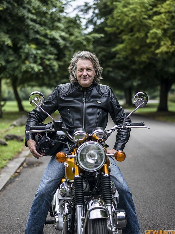 James May and a Honda CB750 25 August 2013 for the October 2013 issue of Classic Bike magazine