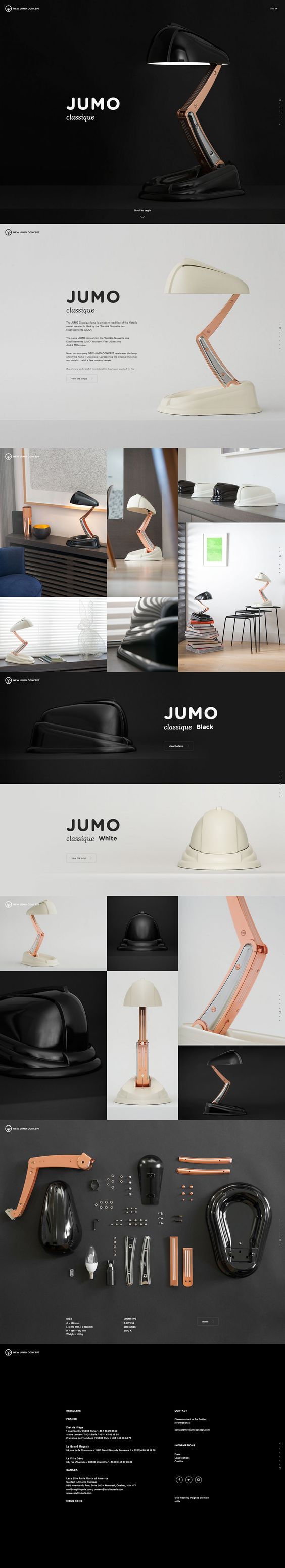 Jumo Classique. Functional, easy to store, and beautiful to look at. via @Matt Frisbie #webdesign #design