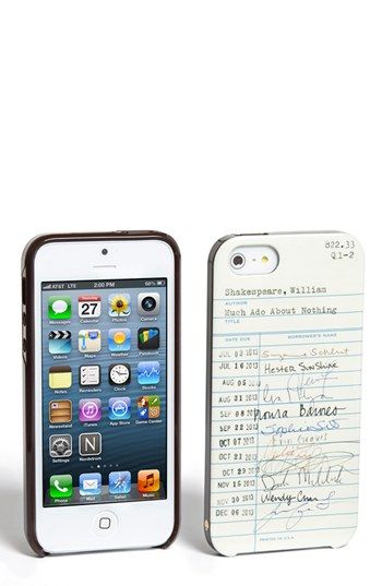 kate spade new york 'library card' iPhone 5 case | Nordstrom