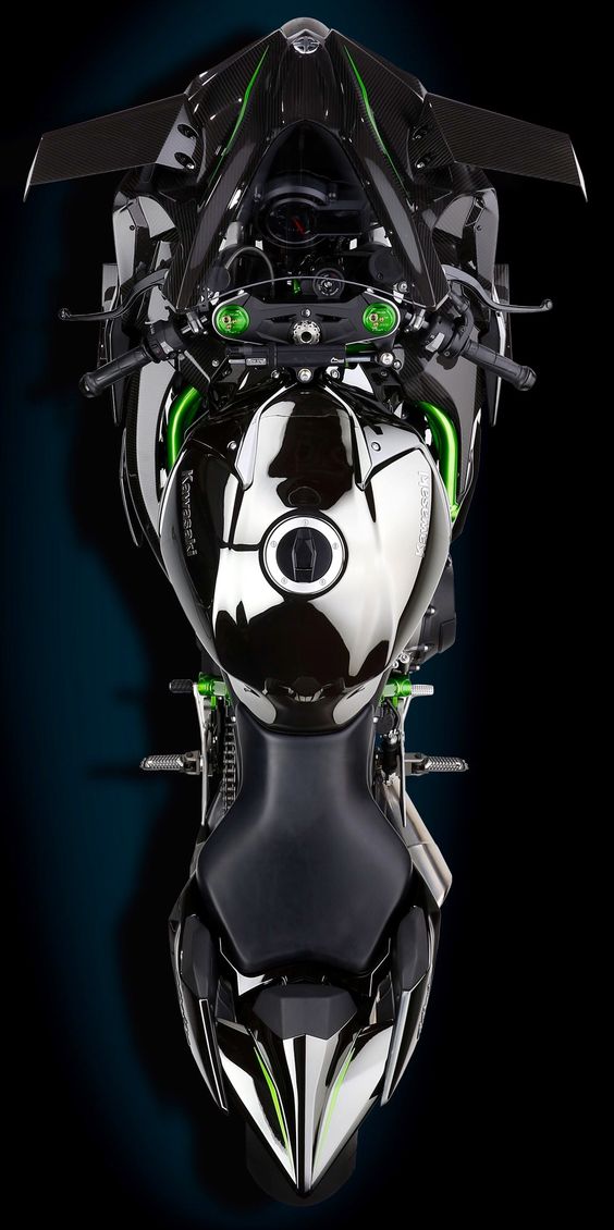 Kawasaki Ninja H2R supercharged track bike.