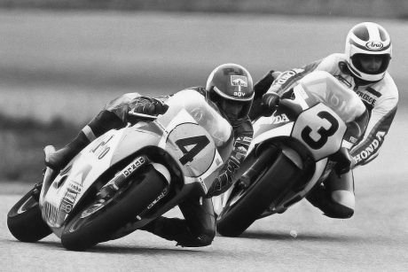 Kenny Roberts & Freddie Spencer, 1983.