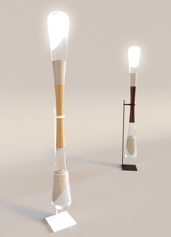 Kinetic Energy Hourglass Lamps Powered By Sand