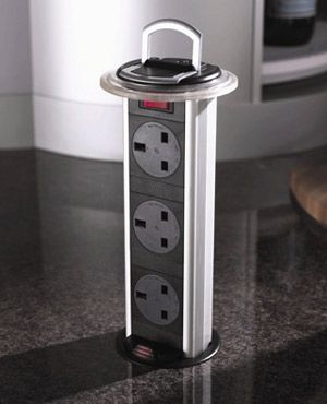 Kitchen - Need to keep this pop-up power outlet idea in mind!