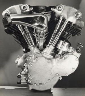 knucklehead: 1936-1947 On the eve of WW2, Harley-Davidson® introduced an overhead- valve V-twin® with 