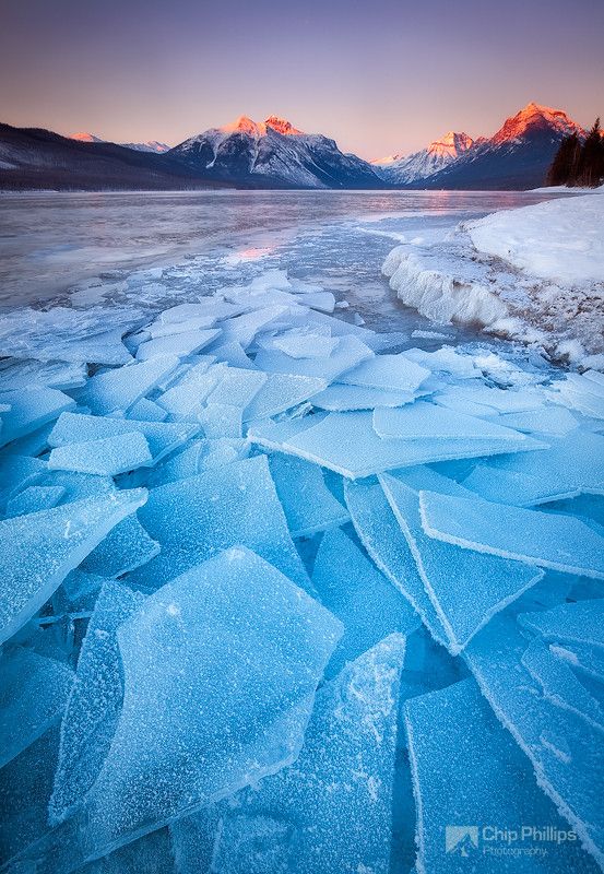 Lake McDonald Ice by Chip Phillips, 500px: Glacier National Park where it was 29 degrees below zero. #Photography #Ice #Glacier_National_Park