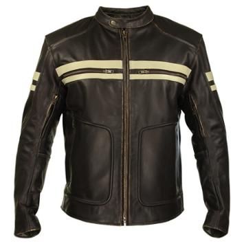 Like! For Robert - Xelement BXU165250 Men's Brown Leather Cruiser Motorcycle Jacket