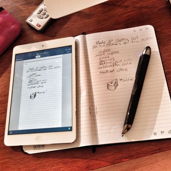 Livescribe 3 Smartpen for Tablets and Smartphones. What It does: Whatever you write on paper is automatically copied onto the screen of your tablets or smartphones in real-time, as you write it.