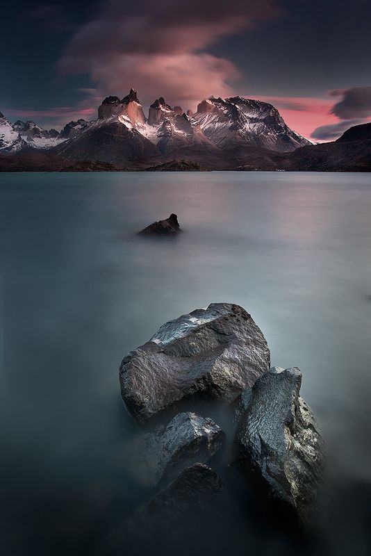 Los Cuernos del Paine, Torres del Paine National Park, Patagonia, Chile.