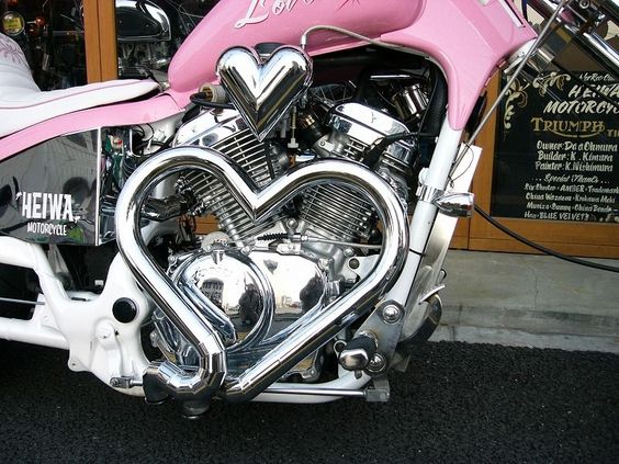 Love the heart shape exhaust pipes