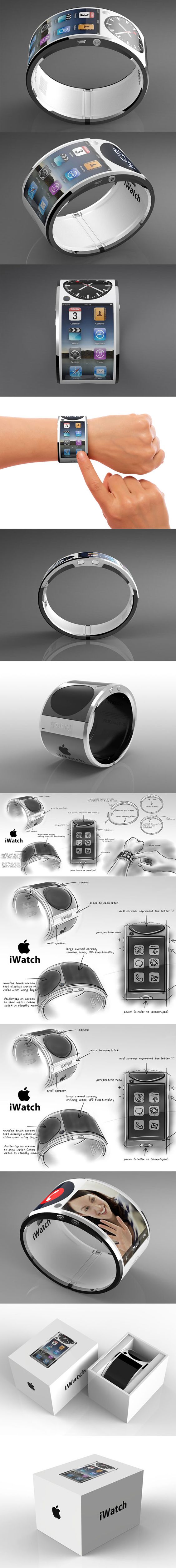 Love This iWatch! Concept by James Ivaldi #design #concept #geek #apple