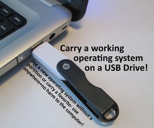 Make a Live USB to boot from a USB drive A Live USB will let you run an operating system off of a USB drive, so you can try a operating system without a partition, or carry a favorite one with you, or have an emergency backup in case your computer crashes.